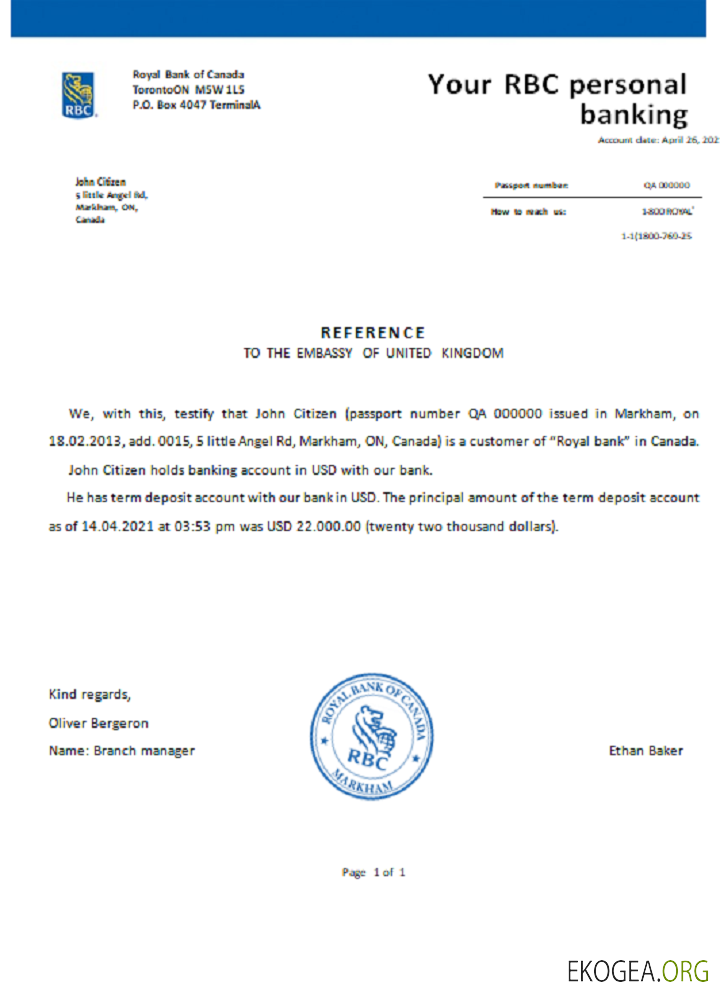 Canada , RBC , référence